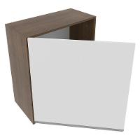 Armário Aéreo Glamy 60cm 1 Pt Rustic/Branco Madesa - 3