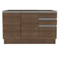 Balcão de Pia Glamy Rustic 2 Portas 3 Gavetas Madesa - 2