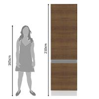 Paneleiro Acordes Glamy 100%MDF 60 2 Portas BR/Rustic Madesa - 7