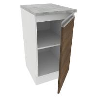 Balcão Glamy 40cm 1 Porta Branco e Rustic Madesa - 3