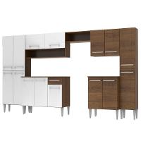 Cozinha Completa Emilly Armário Balcão Branco/Rustic Madesa - 3