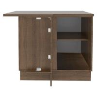 Balcão de Canto Glamy 1 Porta Rustic e Branco Madesa - 10