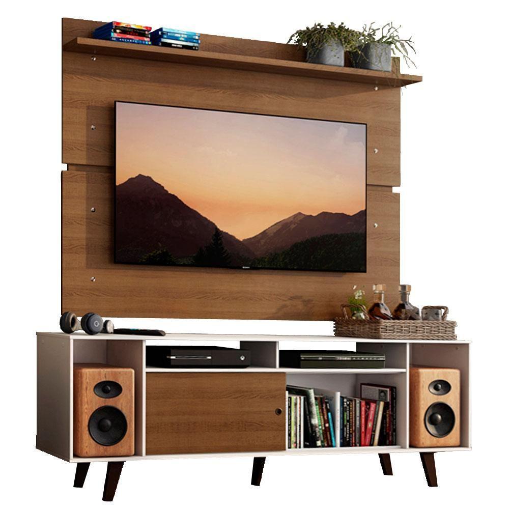 Rack Madesa Cancun com Pés e Painel para Tv Até 65 Polegadas - 1