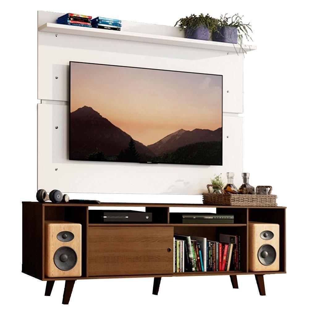 Rack Madesa Cancun com Pés e Painel para Tv Até 65 Polegadas - 1