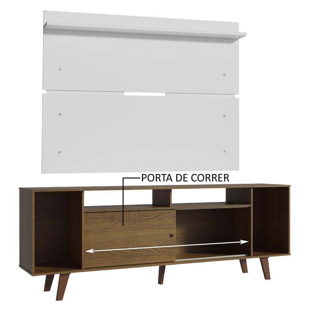 Rack Madesa Cancun com Pés e Painel para Tv Até 65 Polegadas - 3