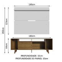 Rack Madesa Cancun com Pés e Painel para Tv Até 65 Polegadas - 6