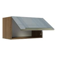 Armário Aéreo Madesa Lux 60cm 1 Porta Basculante Rustico Cza - 9