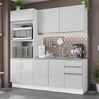 Cozinha Acordes Glamy Branco MDF 2 Gavetas 8 Portas Madesa  - 1