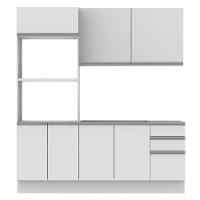 Cozinha Acordes Glamy Branco MDF 2 Gavetas 8 Portas Madesa  - 8