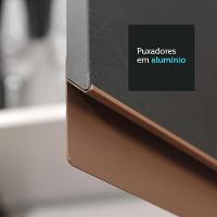 Armário de Cozinha Completa de Canto Reims com Balcão Preto - 7