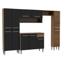 Cozinha Completa Emilly Preto com Armário e Balcão Madesa - 2