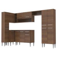 Cozinha Completa Canto Reto Emilly Amadeirado Rustic Madesa - 2
