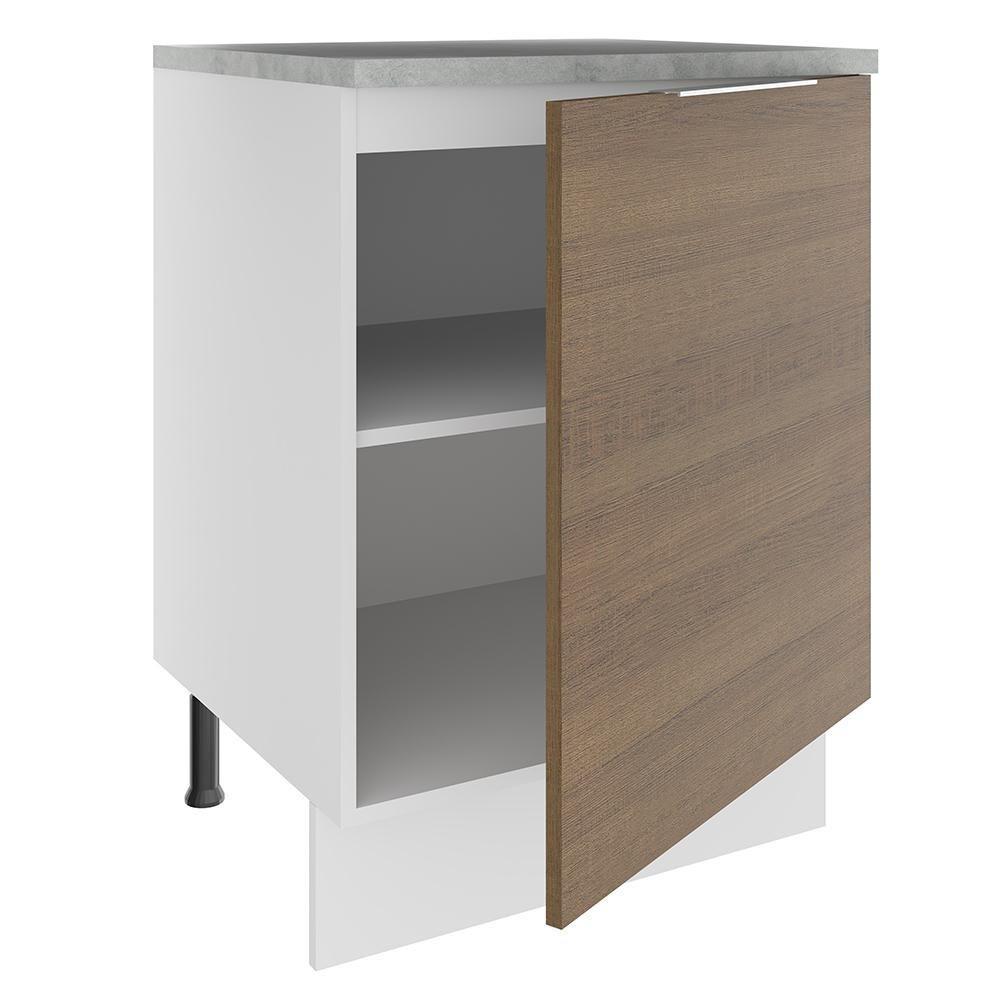 Balcão Stella 1 Porta Branco/rustic Madesa - 3