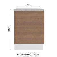 Balcão Stella 1 Porta Branco/rustic Madesa - 9