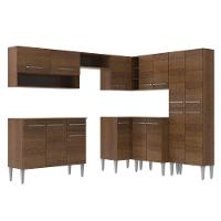 Cozinha Canto Reto Emilly 417 Armário e Balcão Rustic Madesa - 2