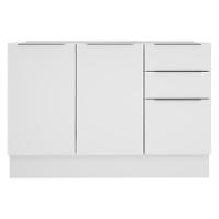 Balcão de Pia Stella 2 Portas e 3 Gavetas Branco Madesa - 3