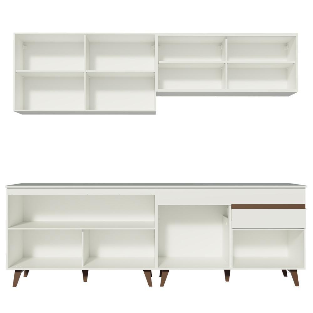 Cozinha Completa Reims com Armário e Balcão Branco Madesa - 3