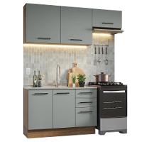 Armário De Cozinha Compacta 180cm Rustic/cinza Agata Madesa 09 Rustic/cinza - 10