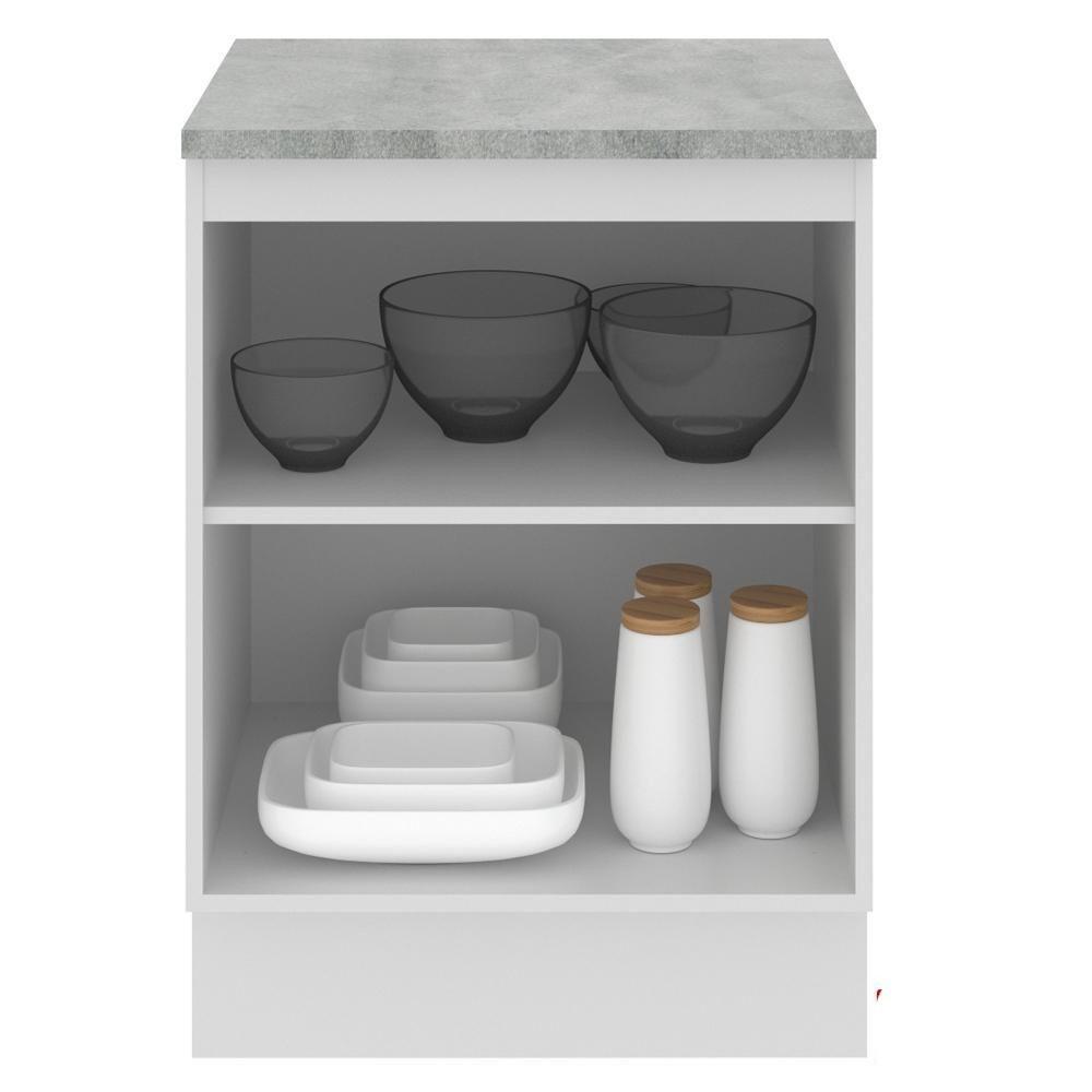 Balcão Glamy Branco 1 Porta Madesa - 3