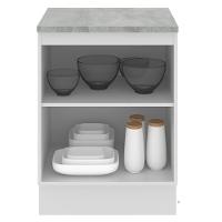 Balcão Glamy Branco 1 Porta Madesa - 3