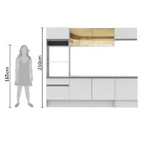 Cozinha Completa Diamante com Armário Balcão e Tampo - Madesa - 6