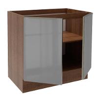 Balcão Madesa Lux 80 Cm 2 Portas Rustic/cinza - 7