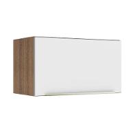 Armário Aéreo 60 Cm 1 Porta Basculante Rustic/Branco Veludo - 2