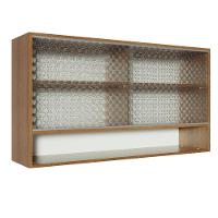 Armário Aéreo Glamy 2 Portas Quadrato 1 Nicho Rustic Madesa - 16