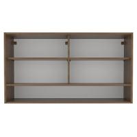 Armário Aéreo Glamy 2 Portas Quadrato 1 Nicho Rustic Madesa