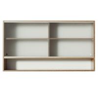 Armário Aéreo Glamy 2 Portas Quadrato 1 Nicho Rustic Madesa - 5