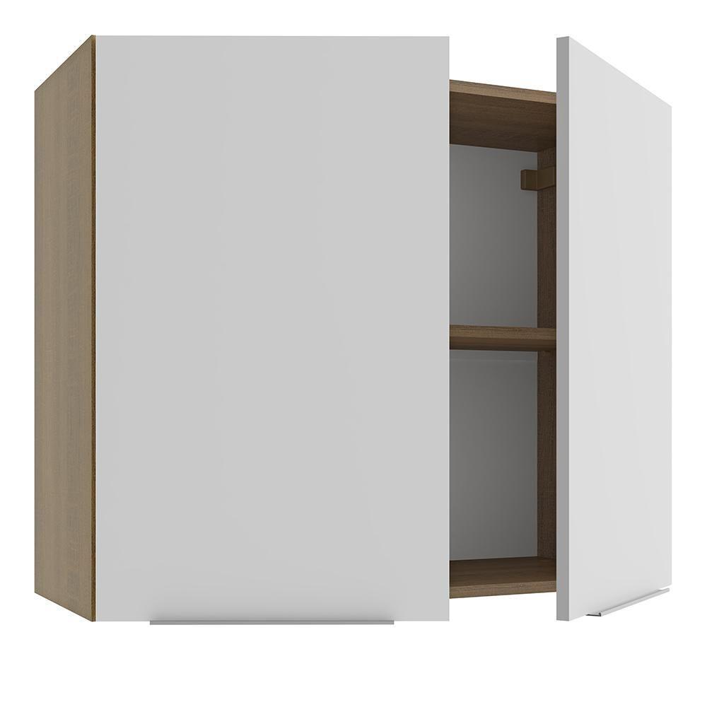 Armário Aéreo Stella 2 Portas Rustic/branco Madesa - 3