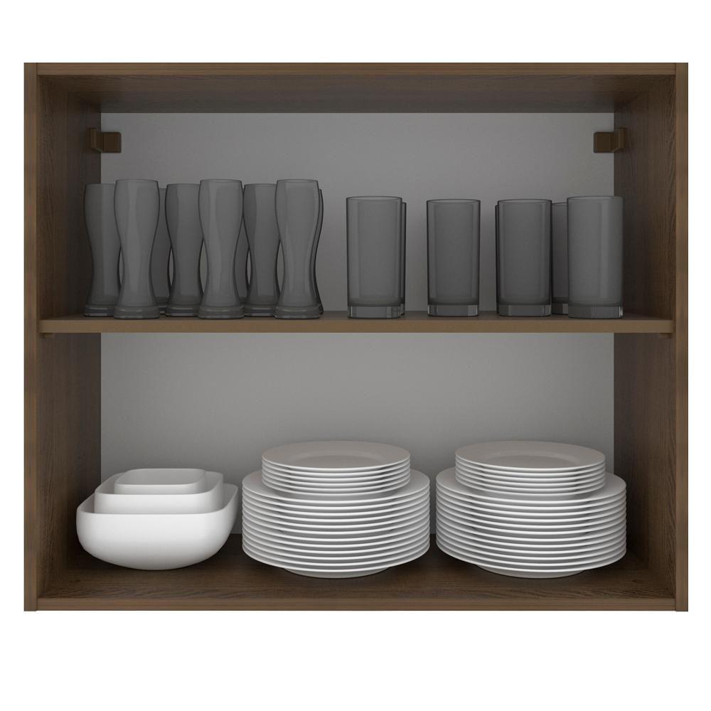 Armário Aéreo Stella 2 Portas Rustic/branco Madesa - 6