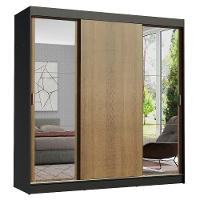 Guarda-roupa Casal Reno 3 Portas de Correr Espelhos Madesa - 2