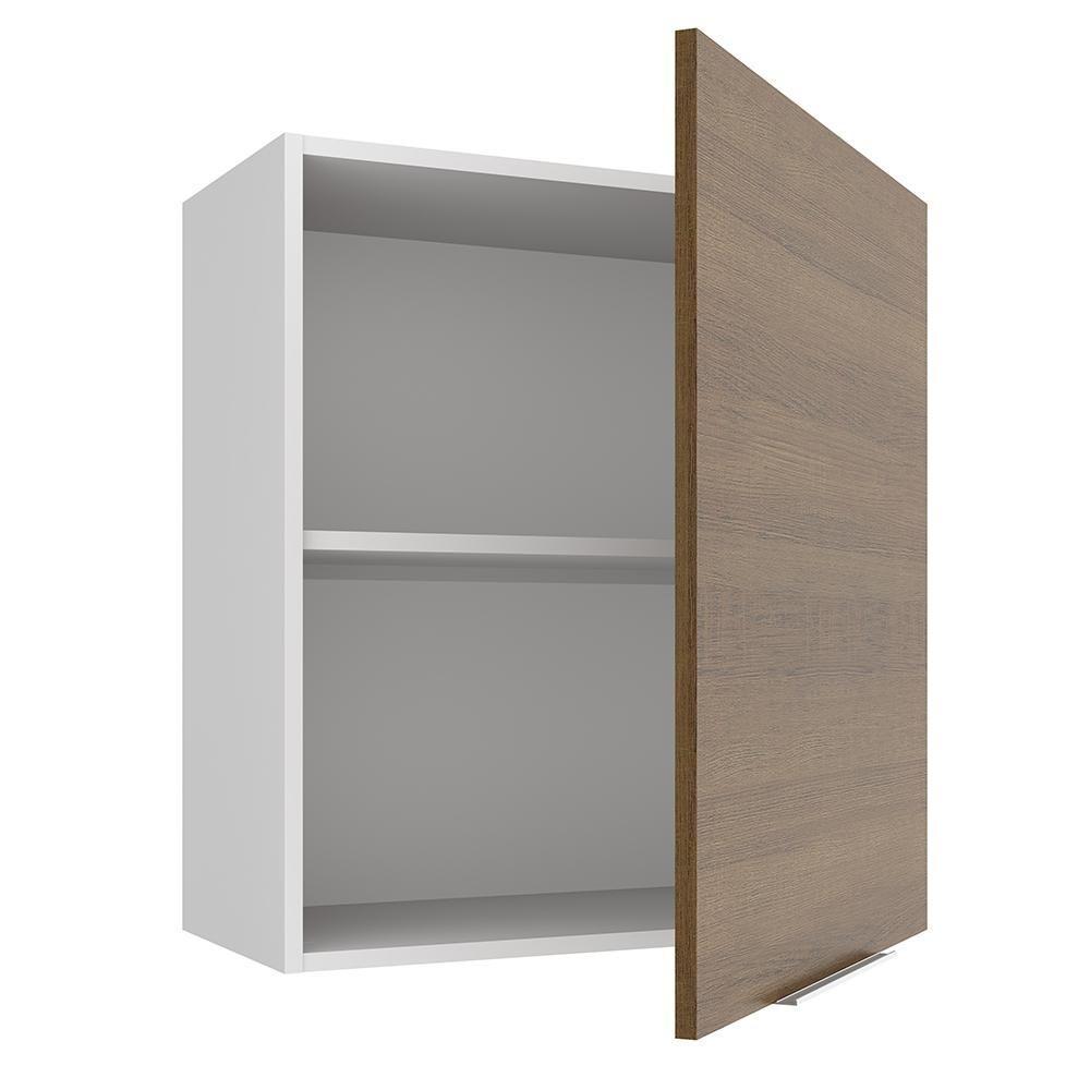 Armário Aéreo Stella 1 Porta Branco/rustic Madesa - 2