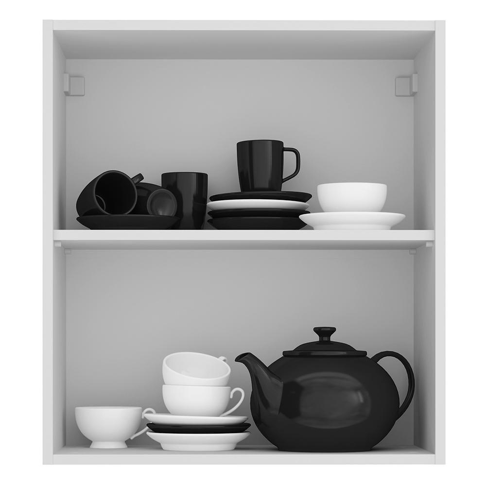 Armário Aéreo Stella 1 Porta Branco/rustic Madesa - 4