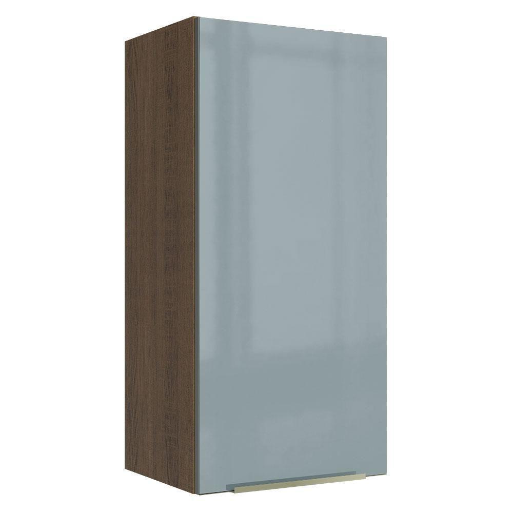 Armário Aéreo Madesa Lux 40 X 83 Cm 1 Porta Rustic/cinza - 1