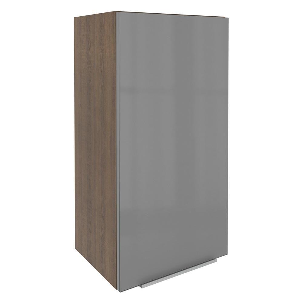 Armário Aéreo Madesa Lux 40 X 83 Cm 1 Porta Rustic/cinza - 2