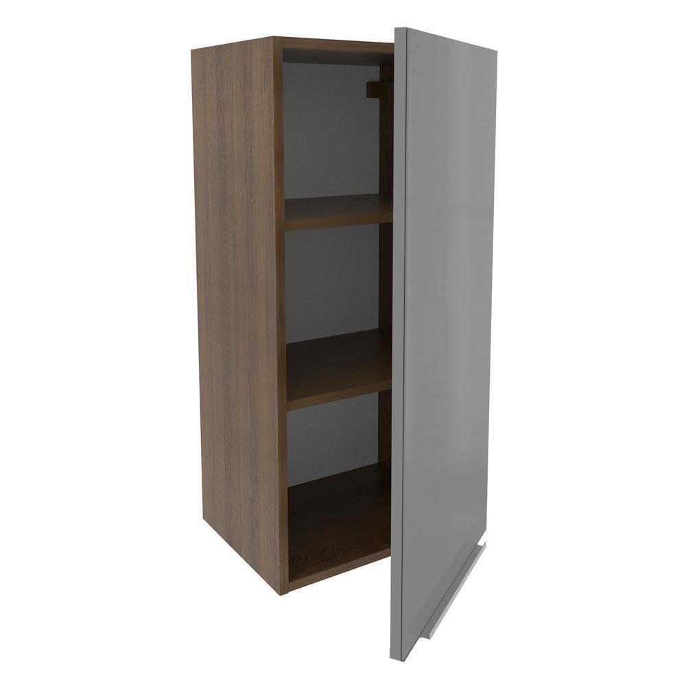 Armário Aéreo Madesa Lux 40 X 83 Cm 1 Porta Rustic/cinza - 10