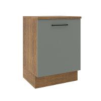 Balcão Madesa Agata 60 Cm 1 Porta Rustic Cinza - 1