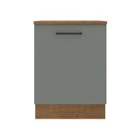 Balcão Madesa Agata 60 Cm 1 Porta Rustic Cinza