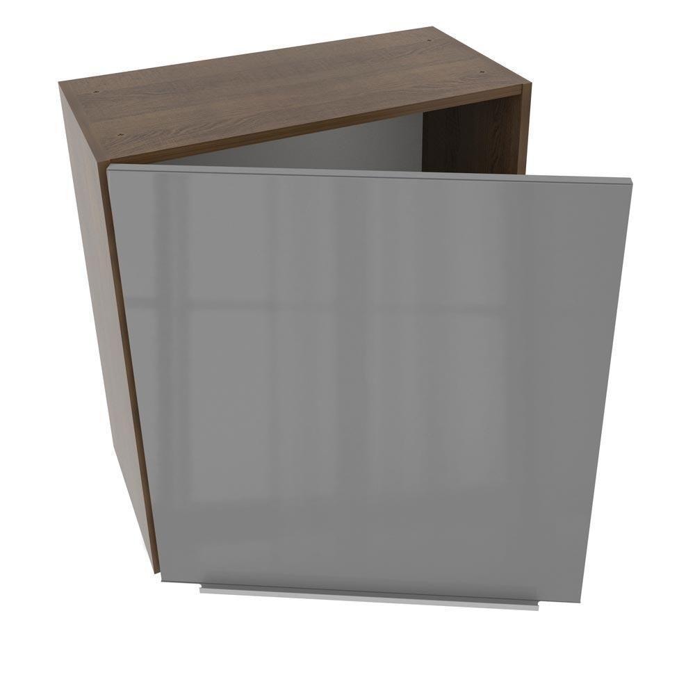 Armário Aéreo Madesa Lux 60 Cm 1 Porta Rustic/cinza - 5