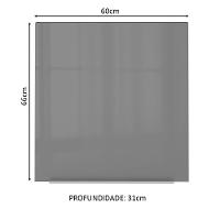 Armário Aéreo Madesa Lux 60 Cm 1 Porta Rustic/cinza - 3