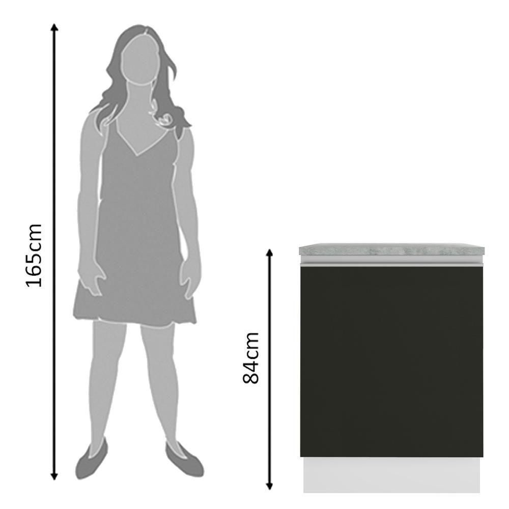 Balcão Glamy em MDP 1 Porta Madesa  - 3