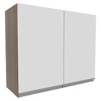 Armário Aéreo Glamy 80cm 2 Portas Rustic/Branco Madesa - 1