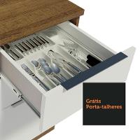 Armário De Cozinha Completa 270cm Rustic/branco Stella Madesa 07 Rustic/branco