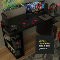 Mesa Para Computador Gamer Madesa 9409 - Preto - 5
