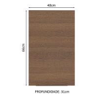 Armário Aéreo Stella 1 Porta Branco/rustic Madesa - 6