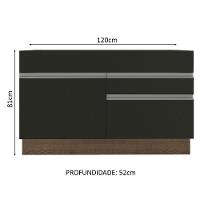 Balcão de Pia Glamy 1 Porta Madesa - 10