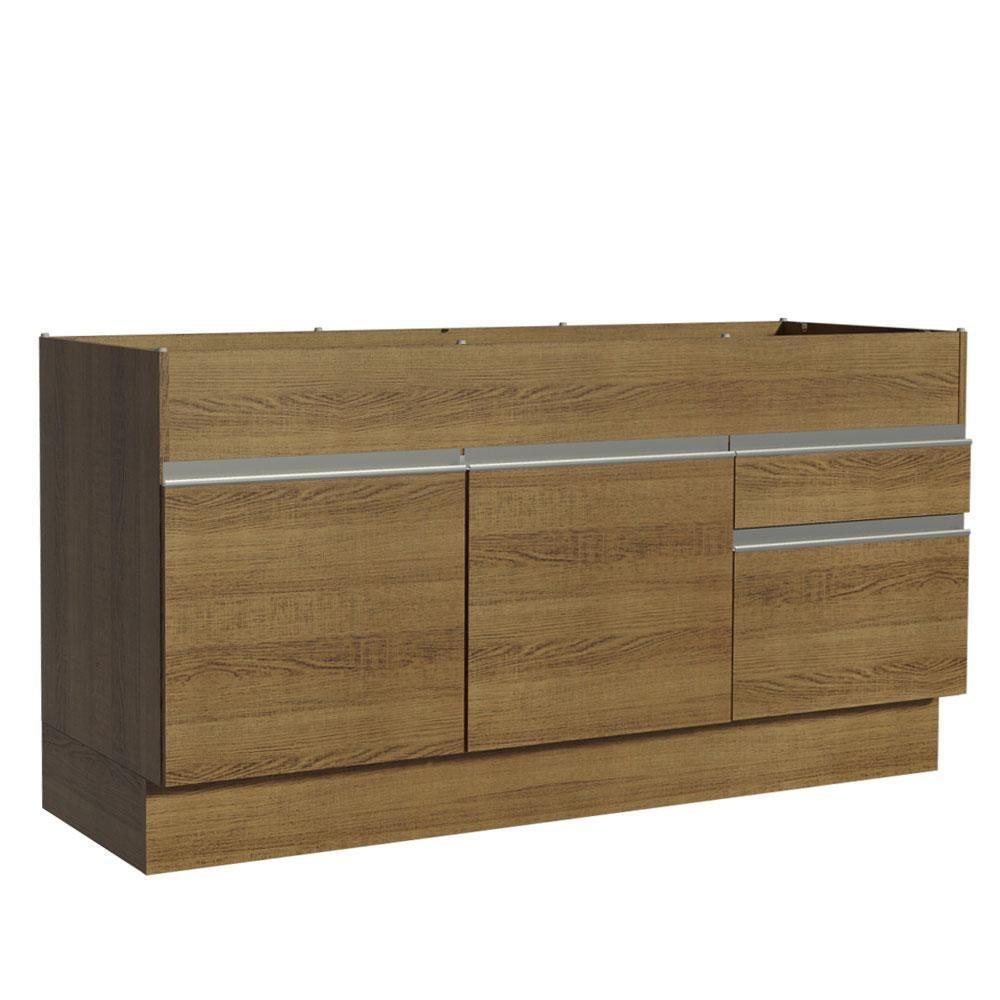 Balcão de Pia Glamy 2 Portas 2 Gavetas Rustic Madesa - 1