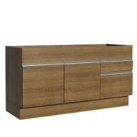 Balcão de Pia Glamy 2 Portas 2 Gavetas Rustic Madesa - 1